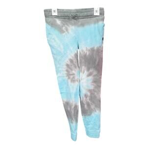 New Art Class Girls Small 100% Cotton Blue Gray Tie Dye Swirl Sweatpant Joggers
